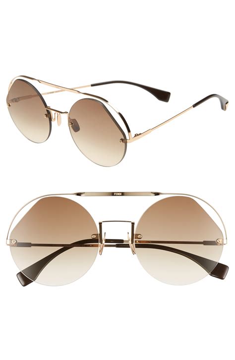 vintage fendi aviators sunglasses|fendi oversized 56mm sunglasses.